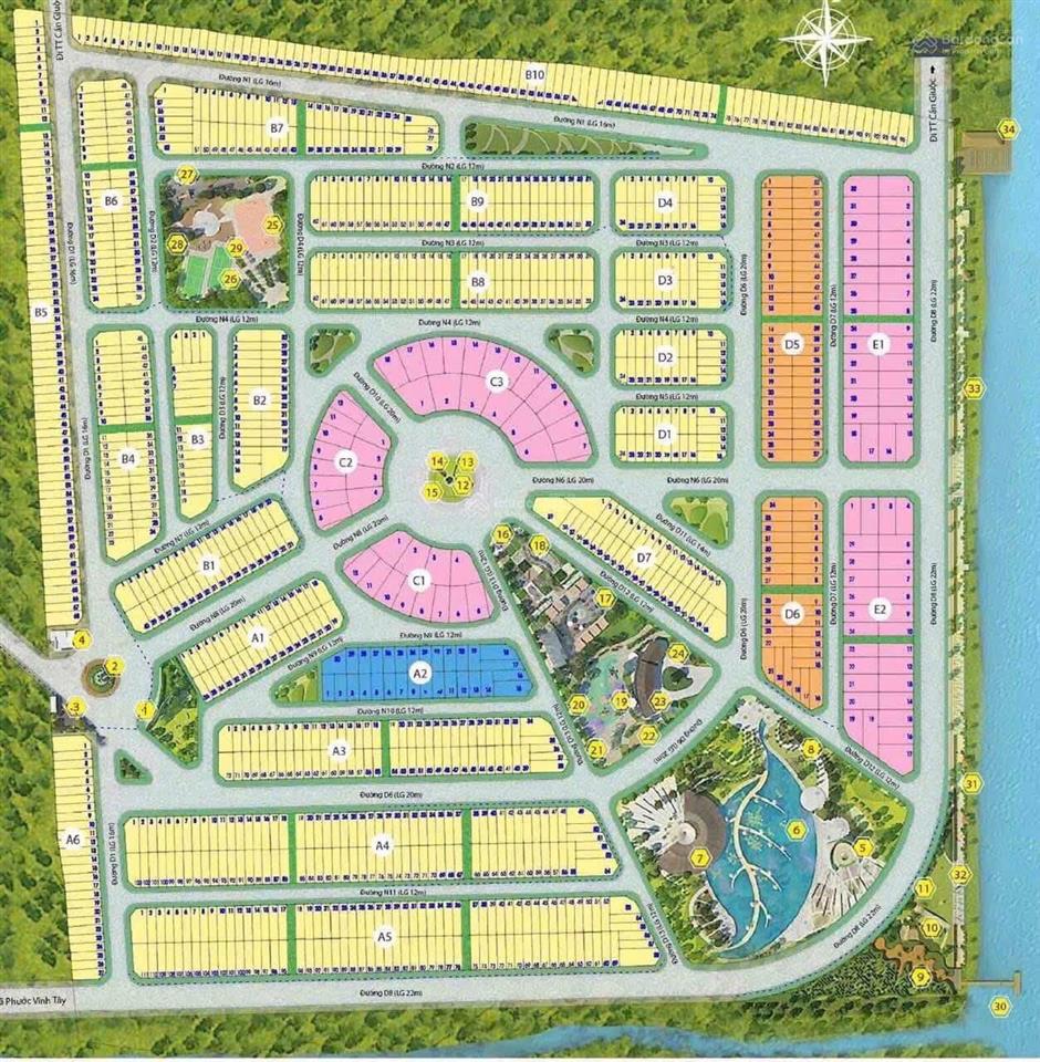 Đón đầu vinhomes phước vĩnh tây  lô đất biệt thự kdc saigon riverpark  view trục chính  giá tốt