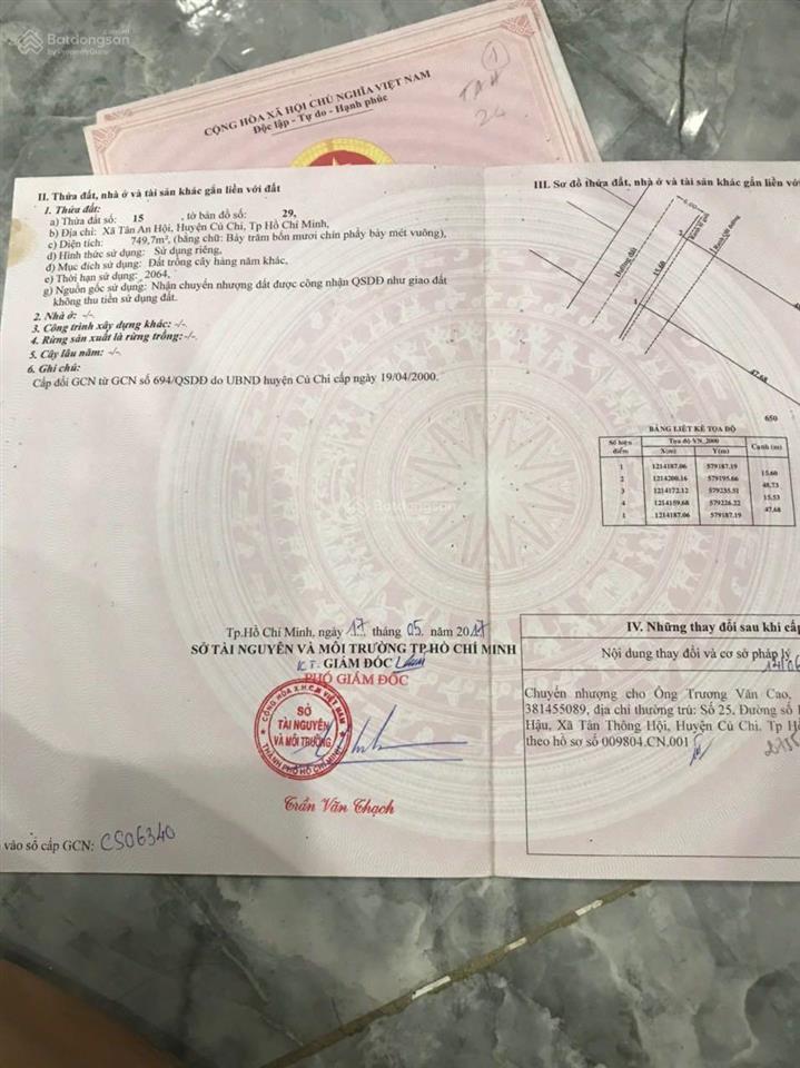 Bán đất mt tl373 gần đường xuyên á và kcn tây bắc