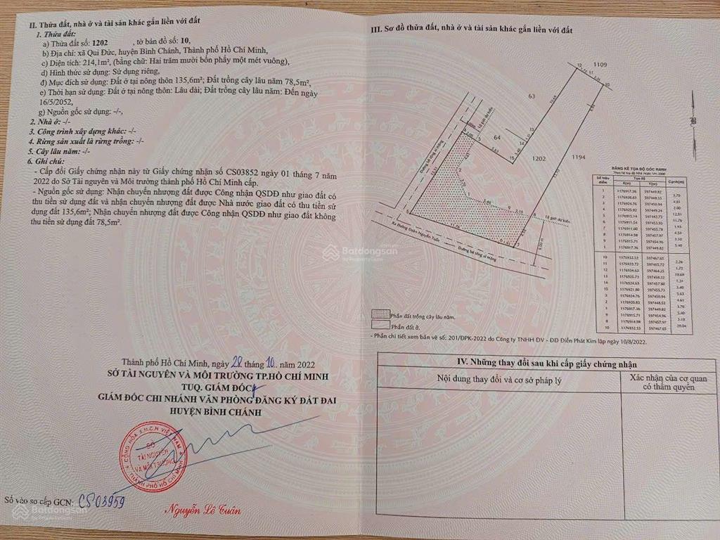 Cần bán gấp 5 lô đất thổ cư 111m2 giá 2,5 tỷ, 118 m2 giá 2,650tỷ, 214m2 giá 4,050 tỷ