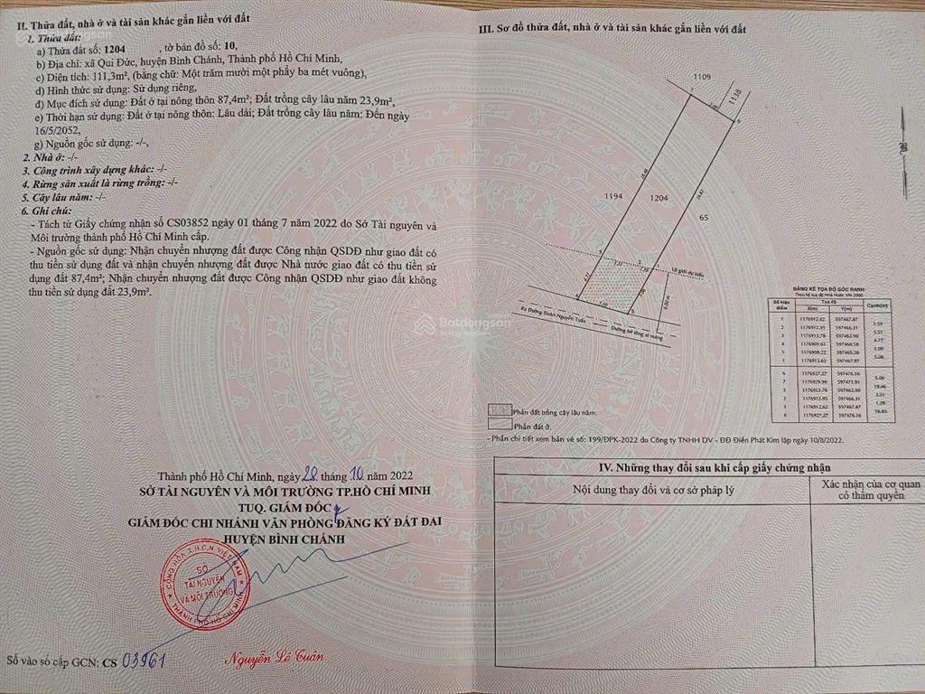 Cần bán gấp 5 lô đất thổ cư 111m2 giá 2,5 tỷ, 118 m2 giá 2,650tỷ, 214m2 giá 4,050 tỷ