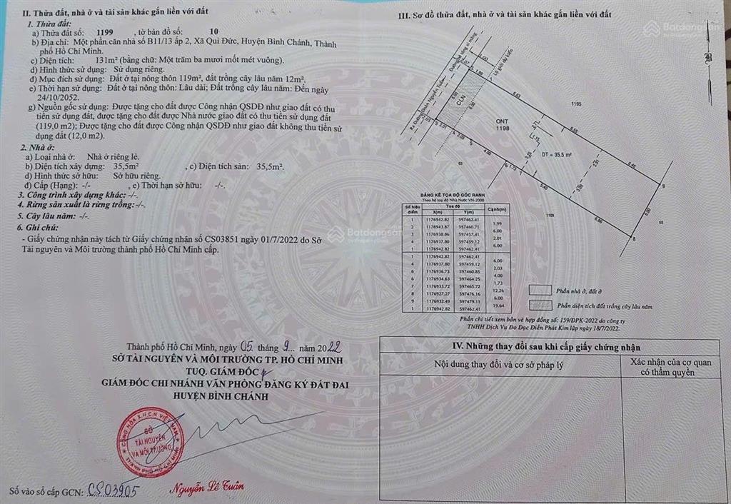 Cần bán gấp 5 lô đất thổ cư 111m2 giá 2,5 tỷ, 118 m2 giá 2,650tỷ, 214m2 giá 4,050 tỷ