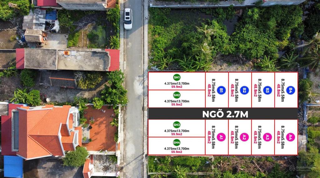 Hàng mới f0 giá chỉ 1 tỷ/lô vỉa hè cống đủ tại dương kinh gần đường 353