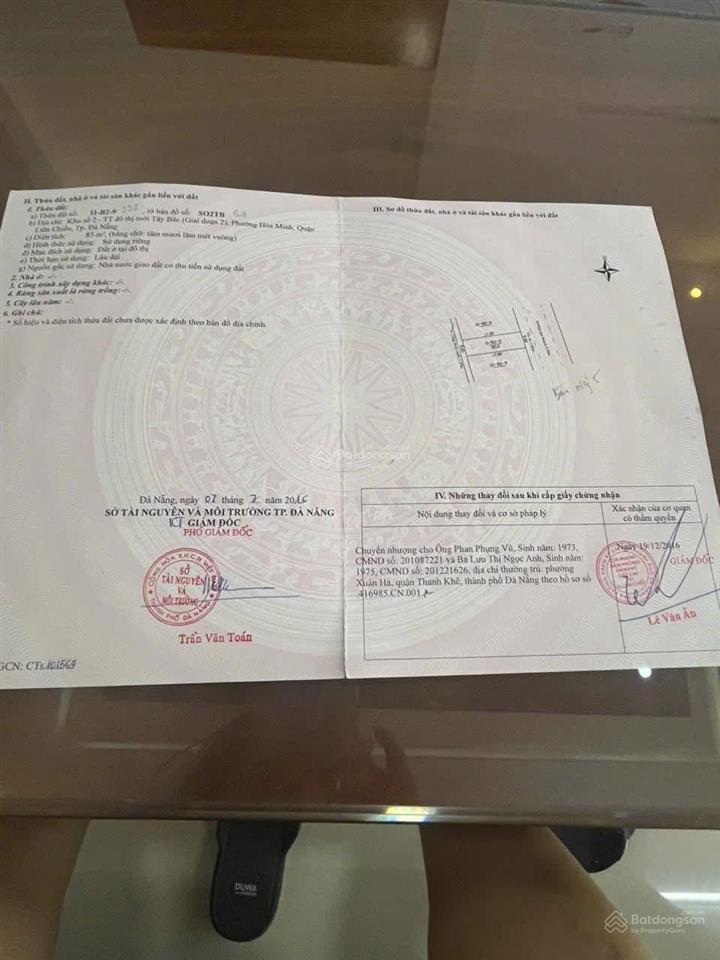 Gia đình có việc nay cần bán lô đất tâm huyết bàu năng 5   diện tích 85m2 hướng đông nam