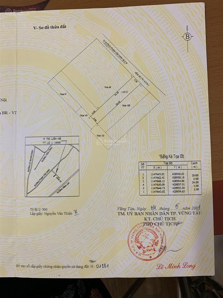 Bán đất giá đầu tư đường phạm văn dinh 0931 595 ***