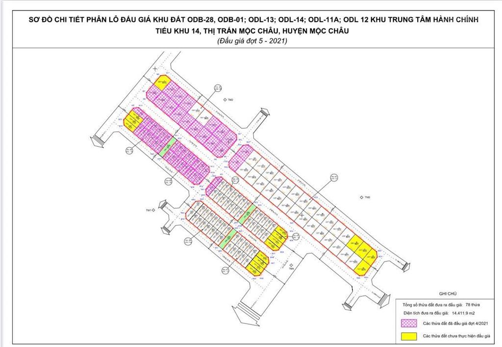 Cần bán đất phân lô ở tiểu khu 14 thị trấn mộc châu diện tích 117,2m2 mt 7,5m giá 2,3 tỷ