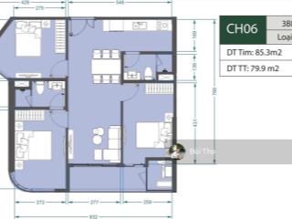 Cần bán căn 3pn2wc diện tích 85m2 trục 06 toà a2 lumiere evergreen vinhomes smart city