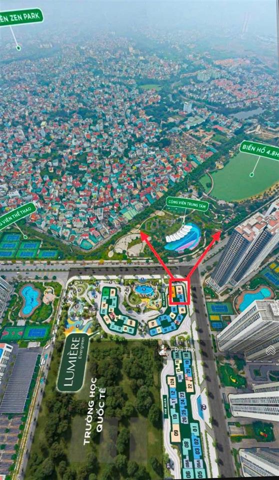 Chính chủ bán căn 3pn diện tích 83m2 trục 02 toà a2 lumiere evergreen smart city