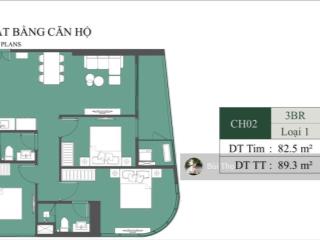 Cần bán nhanh căn hộ 3pn 83m2 trục 02 toà a2, bc đông nam lumiere evergreen. giá 9,3 tỷ
