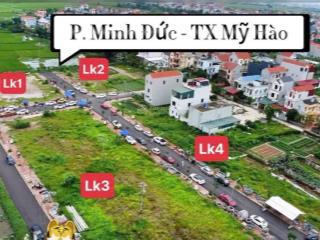 Bán 2 lô đất nền đẹp dt 81,83m² & 75,08m²  sài phi minh đức, mỹ hào (nay la phường thượng hồng)