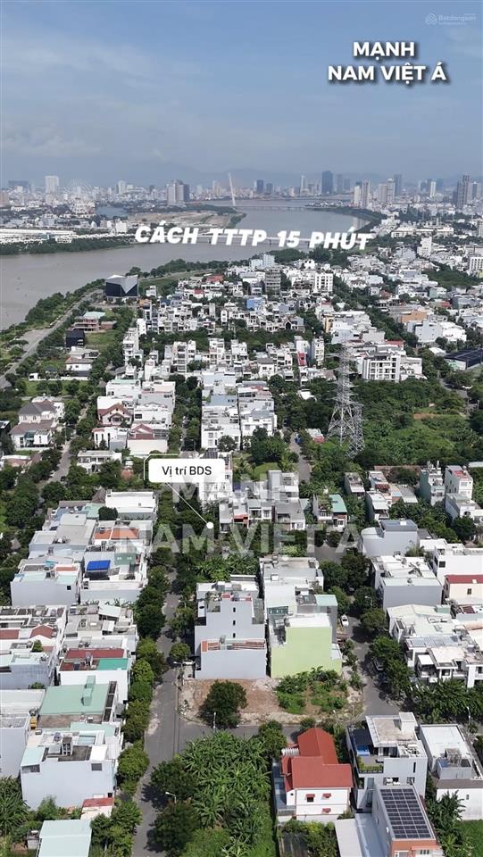 Bán lô góc 2mt đất xây cao tầng đường dương tử giang  đa phước 6 thuộc kđt nam việt á sát sông