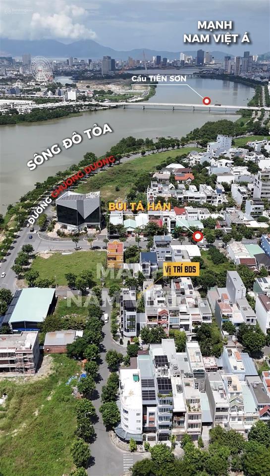 Bán lô lê hy cát  100m2, cách sông 50m, nam việt á vị trí vip