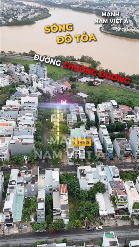 Mạnh nam việt á chào bán lô góc vị trí vip nhất nam việt á giai đoạn 1 diện tích 170.5m2 gần sông