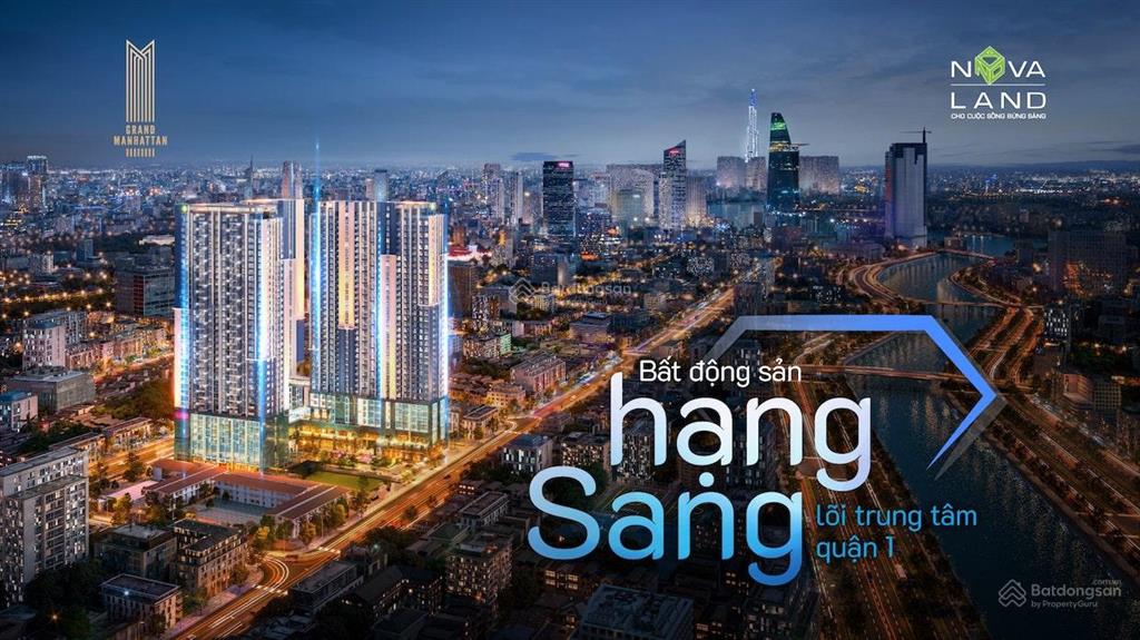 Hàng hiếm căn hộ 2pn the grand manhattan, view sông sài gòn thủ thiêm quận 1 chỉ tt vốn 30%