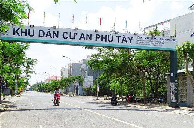 Chính chủ gửi nền kdc an phú tây, dt 100m2, giá 3 tỷ 8, lộ giới 20m