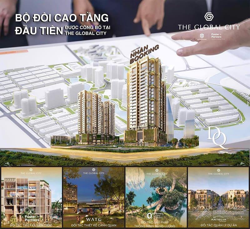 Căn hộ the global city 3pn 2wc căn góc hai mặt tiền, layout đẹp tầng trung giá chủ đầu tư