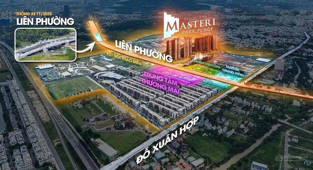 Căn hộ masteri park place trung tâm đô thị the global city, giá gốc cdt, thanh toán 30% nhận nhà