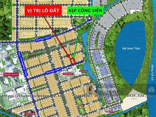 Bán lô đất 2 mặt tiền đường 10m5 khu fpt city, giá chỉ 4,x tỷ