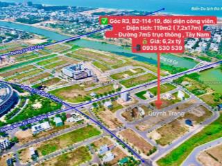 Tổng hợp 5 lô góc đẹp khu v6  r3 mặt tiền sông cổ cò fpt city đà nẵng