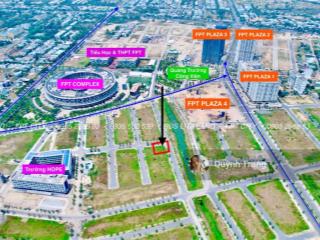 Bán lô góc đẹp khu v6 fpt city, nhìn trực diện chung cư fpt plaza 4