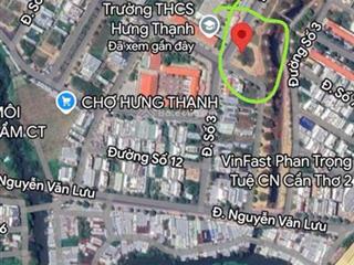 Bán nền góc diện tích 600m full thổ cư khu văn hoá tây đô , vị trí đẹp