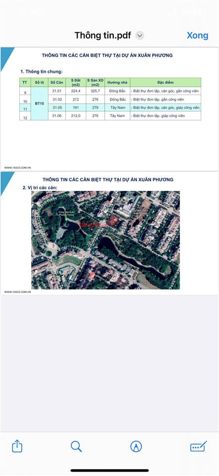 Bán biệt thự đơn lập khu đô thị foresa  tasco xuân phương, giá rẻ,  0943 926 ***