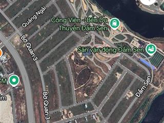 Bán đất đầm sen nam hoà xuân gần công viên giá rẻ b2.114 lô 9x đông nam giá 4ty380. 0932 558 ***
