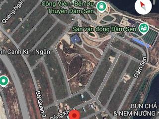 Bán đất đầm sen nam hoà xuân gần công viên b2.114 lô 2x, giá 4 tỷ 480.  0932 558 ***