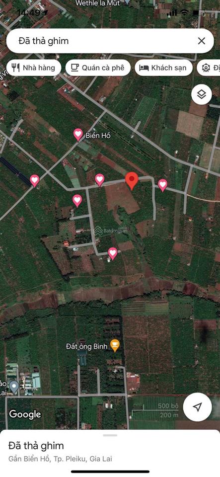 Cần bán lô đất rộng 15.437m2 tại xã biển hồ, mặt tiền rộng 120m.  0866 797 ***