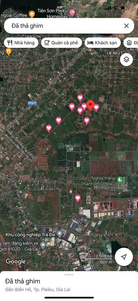 Cần bán lô đất rộng 15.437m2 tại xã biển hồ, mặt tiền rộng 120m. 0866 797 ***