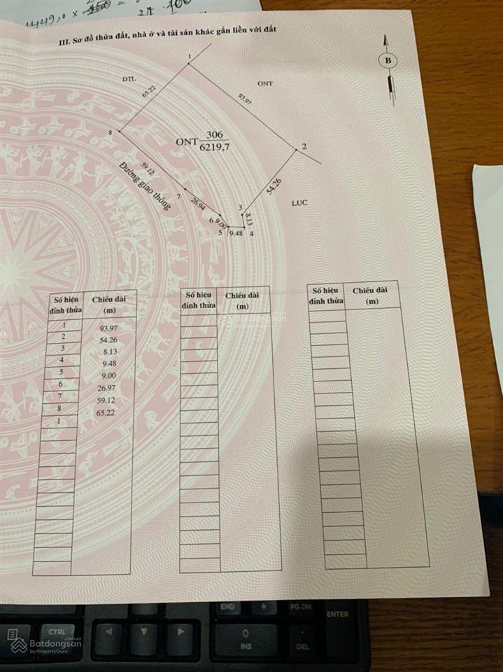 Cần bán lô đất 6219m2. 2 mặt tiền đường, 400m2 thổ cư, gần đường nghi sơn  sao vàng  0866 797 ***