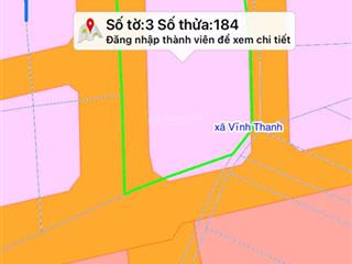 Cần bán lô đất 1500m2 đối diện kcn vĩnh thanh, mt đường xe ô tô