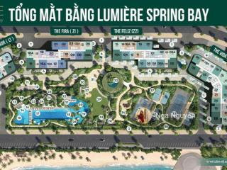 Chỉ từ 1.4 tỷ sở hữu căn góc 3pn(86m2) view bể bơi hồ tạo sóng lumiere springbay đẹp lung linh