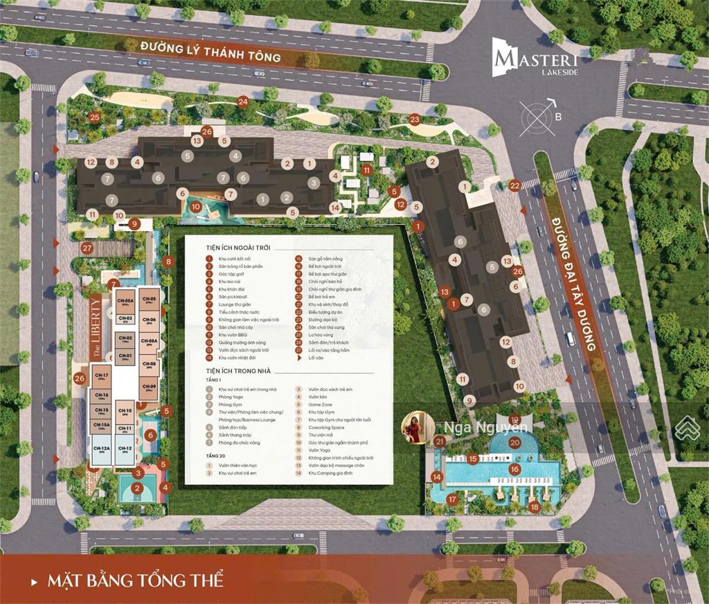 Chuyển nhượng căn 1pn + mas lakeside tầng trung đẹp, view dc hồ giá 4.220 tỷ