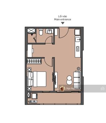 Chuyển nhượng căn 1pn + mas lakeside tầng trung đẹp, view dc hồ giá 4.220 tỷ