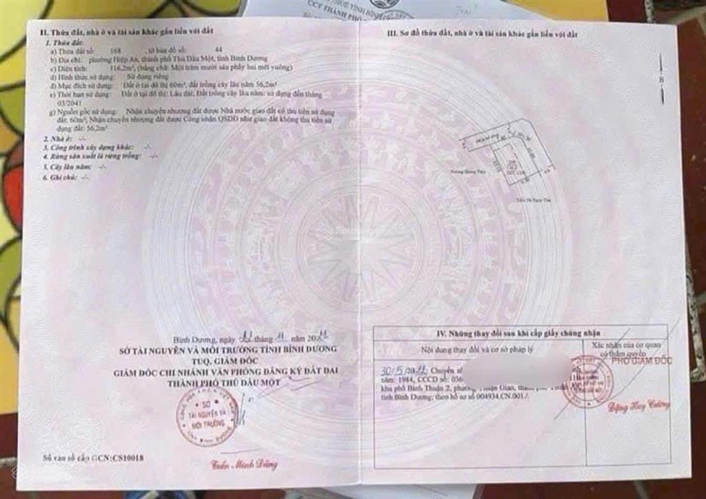 Nhà hiệp an gần ngã 4 cây me 1/nguyễn chí thanh vào đúng 50m. nhựa 4m căn góc 116m2