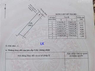 Bán nền 144m²(5m x 29m, thổ 70m²) đường nhựa 3.5m (gần cầu cái chai), tt mỹ thọ
