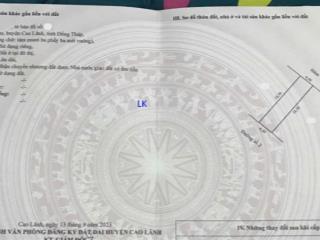 Bán nền 83m (4.5m x 18.5m, thổ 100%).  kdc tt mỹ thọ, h.cao lãnh