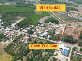 Đất khánh đông ngang 64m đường betong 5m cách tl8 chỉ 50m. đi bộ ra sông chò