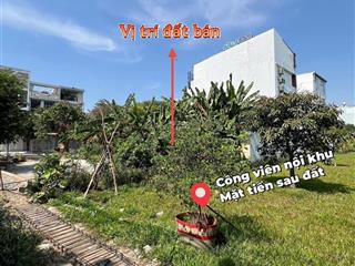 Hạ 2 tỷ bán gấp trước tết nền đất biệt thự 8x20 2 mặt tiền kdc nam hùng vương view công viên