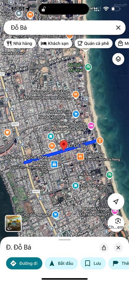 Bán mặt tiền đỗ bá 630m2 ngang 20m quận ngũ hành sơn, đà nẵng