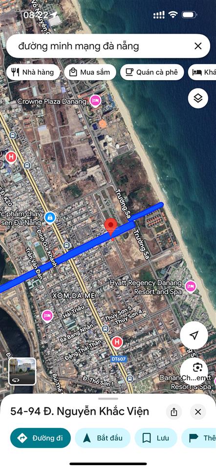 Bán cặp đất 2 mặt tiền minh mạng khu saphia sát trường sa .