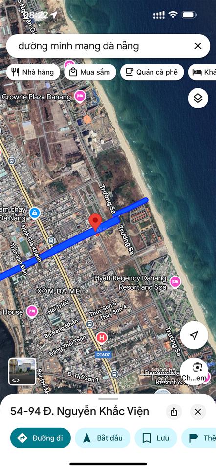 Bán cặp đất 2 mặt tiền minh mạng khu saphia sát trường sa .