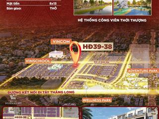 Quản lý quỹ căn 96m2 phân khu Hừng Đông Vinhomes Đan Phượng, giá tốt nhất thị trường 