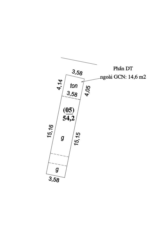 54,2m2 khu z153 tổ 11 thị trấn đông anh huyện đông anh. đường thông cách đường liên xã 30m