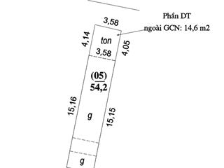 54,2m2 khu z153 tổ 11 thị trấn đông anh  huyện đông anh. đường thông cách đường liên xã 30m