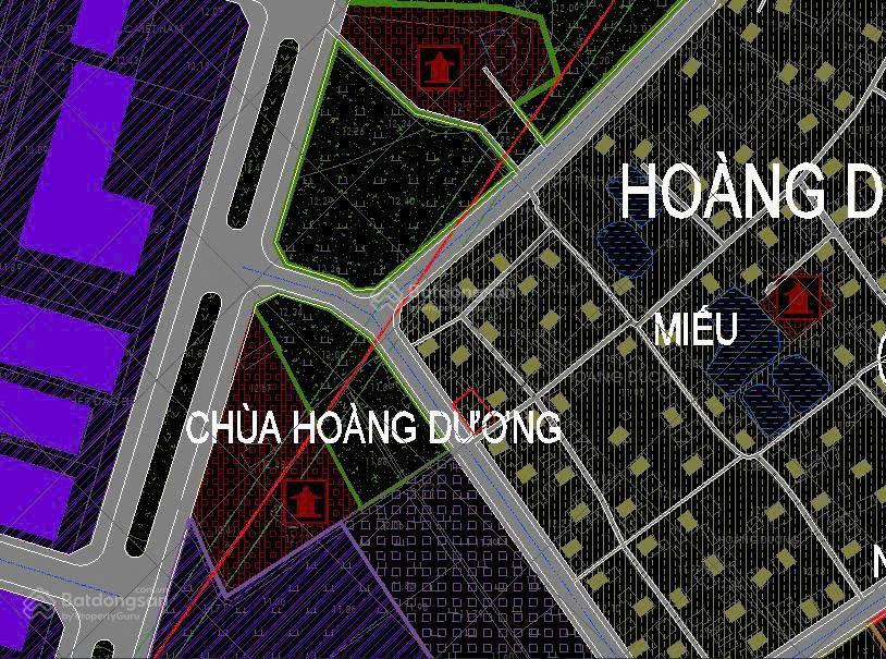 Bán 96,6m2 đất bìa làng thôn hoàng dương, đường rộng 8m. quy hoạch mở rộng đường lên đến 17m