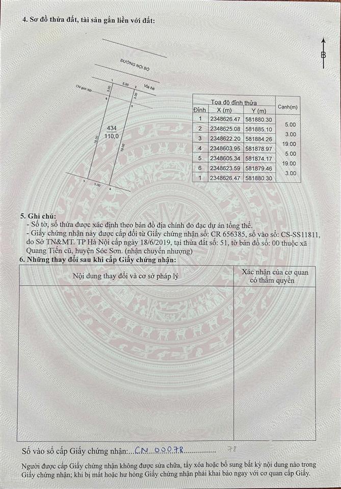 110m2 tái định cư bắc hạ. bám mặt đ. tỉnh lộ 131. sân bay nội bài cách 1,5km. kcn nội bài cách 500m