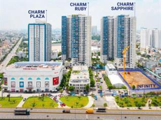 Chính chủ bán 2pn2wc 70m2 charm city nhà mới 100% có nội thất  tầng trung  sổ sẵn  view hồ bơi