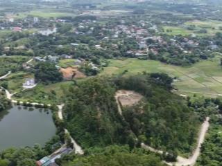 Siêu vip 1,1ha sổ hồng mới tiến xuân, thạch thất view trọn hồ đá dựng, khu c xanh villa
