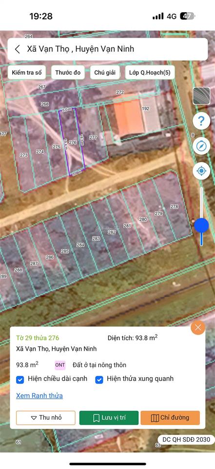 Tôi bán nhanh lô đất tđc, đất đẹp, vuông vắn 96 m2 xã đại lãnh, khánh hòa